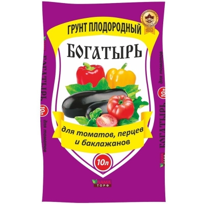 Грунт Богатырь "Для томатов, перца и баклажанов" 10л.