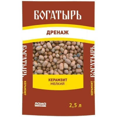 Дренаж Керамзит мелкий "Богатырь" 2,5 л