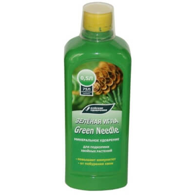 Жидкое удобрение для подкормок "Зеленая игла" 0,5л (концентрат)