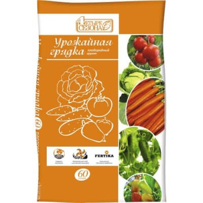 Грунт Четыре сезона "Урожайная грядка" 60л.