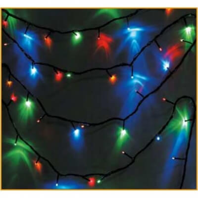 Гирлянды ENIN-10M ЭРА Гирлянда LED Нить 10 м мультиколор 8 режимов, 220V, IP20