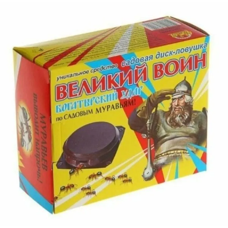 Садовая диск-ловушка Великий Воин от муравьев 5шт.