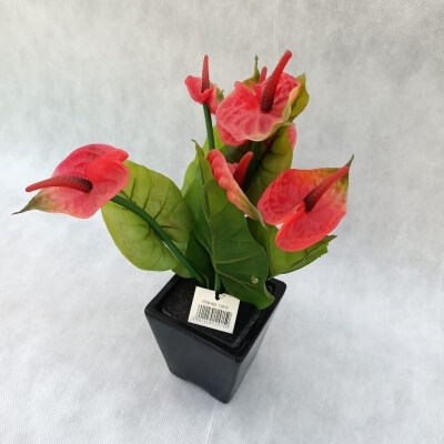 Искусственный цветок Антуриум красный (12915)