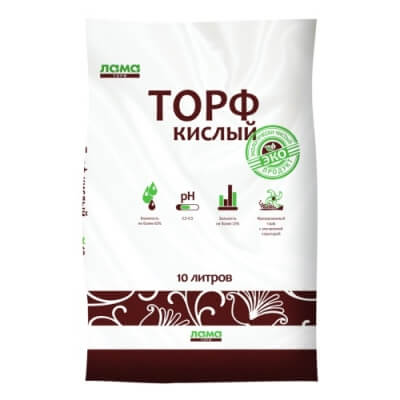 Торф кислый 10л