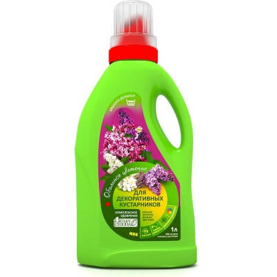 Удобрение для декоративных кустарников Четыре сезона 1л минеральное комплексное жидкое