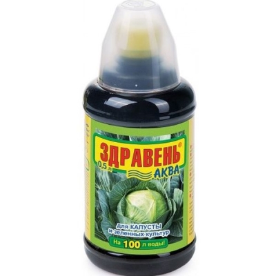 Удобрение для капусты Здравень Аква 0,5л органо-минеральное жидкое