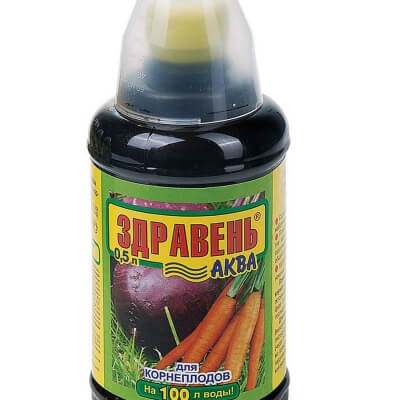 Удобрение для корнеплодов Здравень Аква 0,5л органо-минеральное жидкое