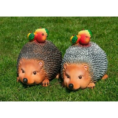 Гипсовая окрашенная фигура ЕЖ С ЯБЛОКАМИ