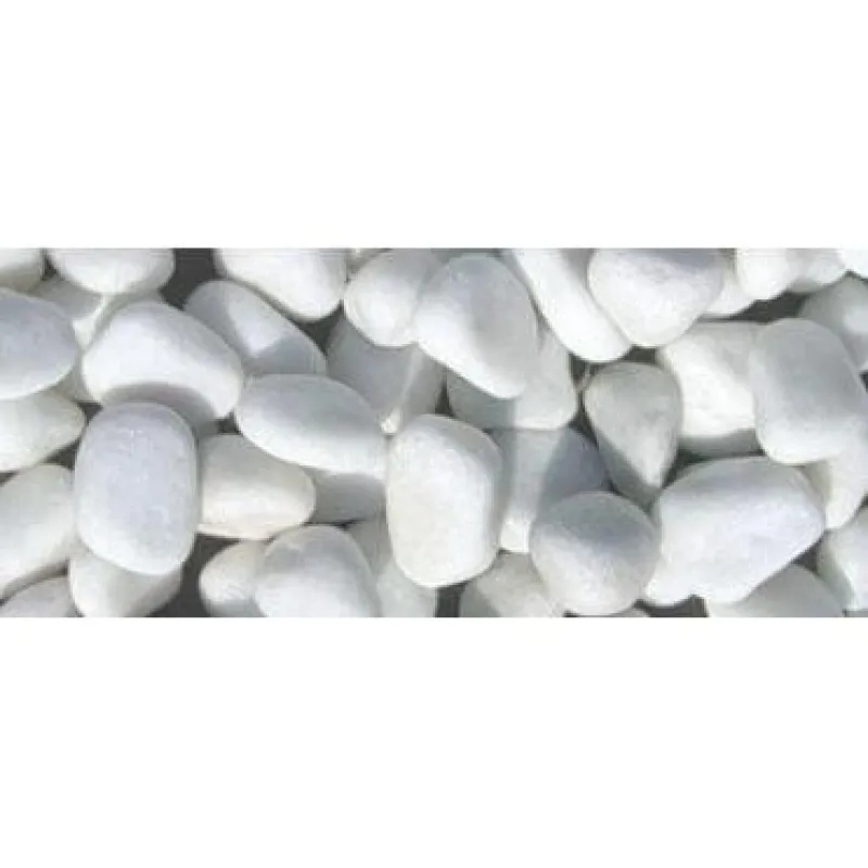 Галька полированная Белоснежная P 10-15мм