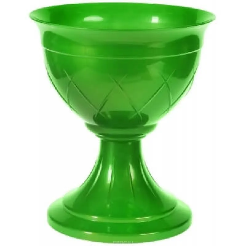 Горшок Лилия на ножке 9л, цвет зеленое золото