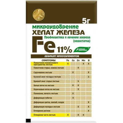 Хелат железа ("Хелатэм" марка ДТПА Fe)