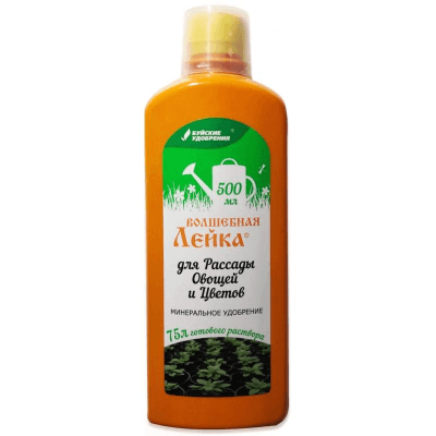 Жидкое комплексное удобрение "Волшебная лейка" для рассады овощных и цветочных культур 0,5 л