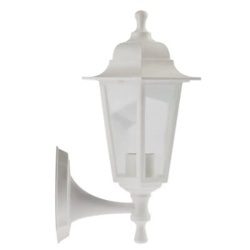 Светильник садово-парковый Леда1 настенный шестигранный белый Е27 НБУ 06-60-001