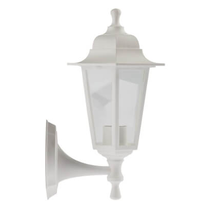 Светильник садово-парковый Леда1 настенный шестигранный белый Е27 НБУ 06-60-001