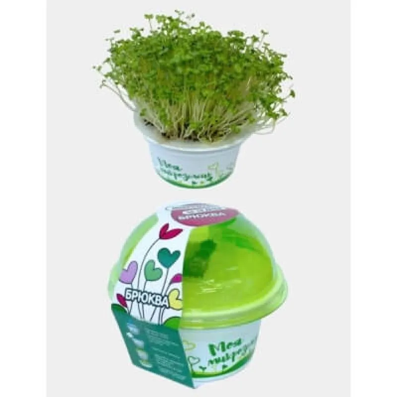 Набор для выращивания "Моя микрозелень БРЮКВА"V2