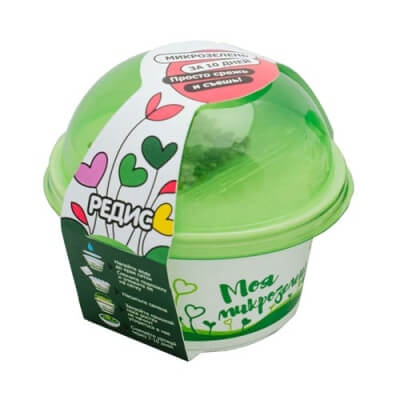 Набор для выращивания "Моя микрозелень РЕДИС"V2