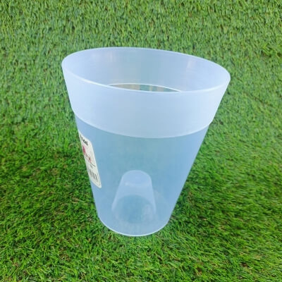 Горшок Dante CM. 17 прозрачный, белый