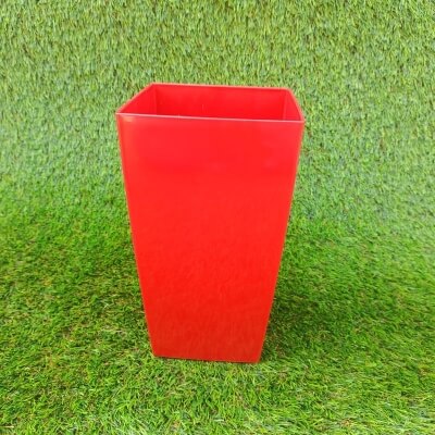 Горшок Square Living квадратный, высокий 15X15, красный