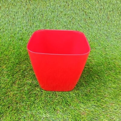 Горшок Square Living квадратный CM. 18X18, красный