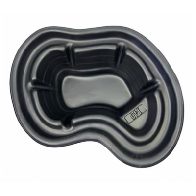 Пруд садовый пластиковый, 140 л, чёрный