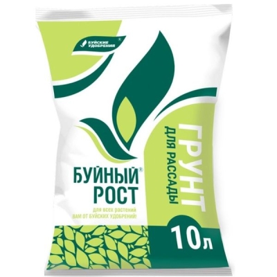 Питательный грунт для рассады "БУЙНЫЙ РОСТ" 10л