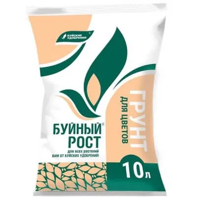 Питательный грунт для цветов "БУЙНЫЙ РОСТ" 10л