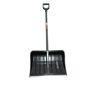 Лопата снеговая SIBIR с ал.планкой (550х380), стальной черенок, ручка 2610