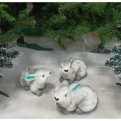 Фигура Заяц малый зимний