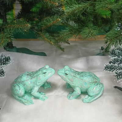 Фигура Лягушка малая зимняя