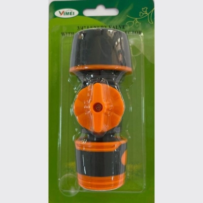 Коннектор с краном 5/8"-1/2" YM5003E