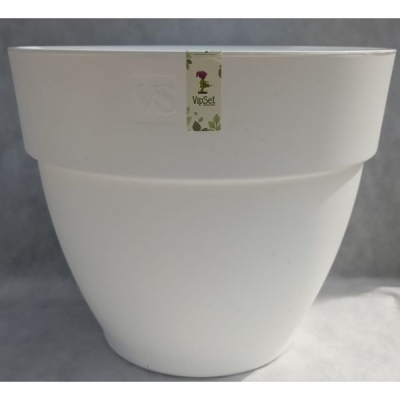 Горшок с дренажной системой Лори VipSet 15,6л белый