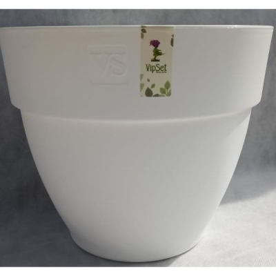 Горшок с дренажной системой Лори VipSet 6,7л белый