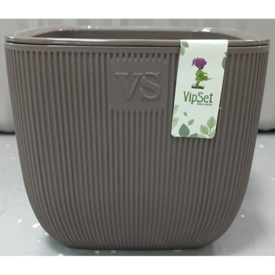 Горшок с дренажной системой Фабио VipSet 1,95 л шоколад