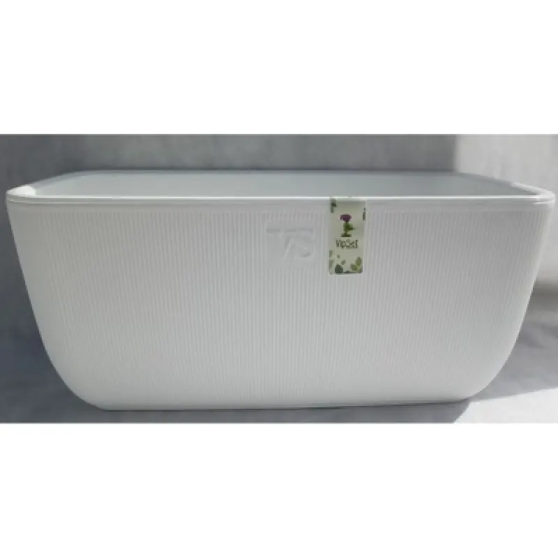 Ящик балконный с дренажной системой Фабио VipSet 9,5л белый