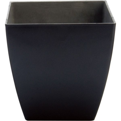 Горшок KD4903 со вставкой, cерый D29xH29