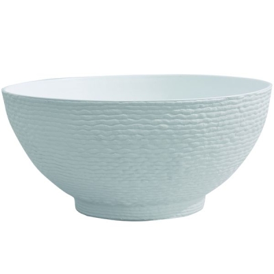 Горшок KD5542W+200W с поддоном, белый D40xH19