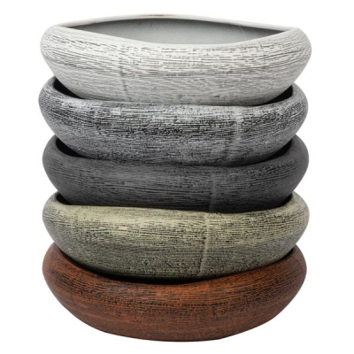 Горшок круглый KD5551SN, оливковый D28xH8