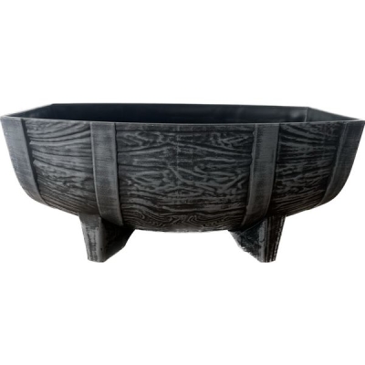 Горшок на ножках KD9242SN, SN cерый L42xW28xH18.5