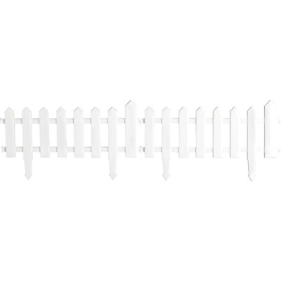 Декоративный заборчик KD1101W, белый L52.5xH31