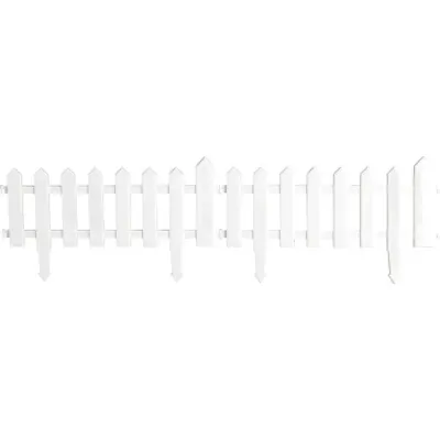 Декоративный заборчик KD1101W, белый L52.5xH31
