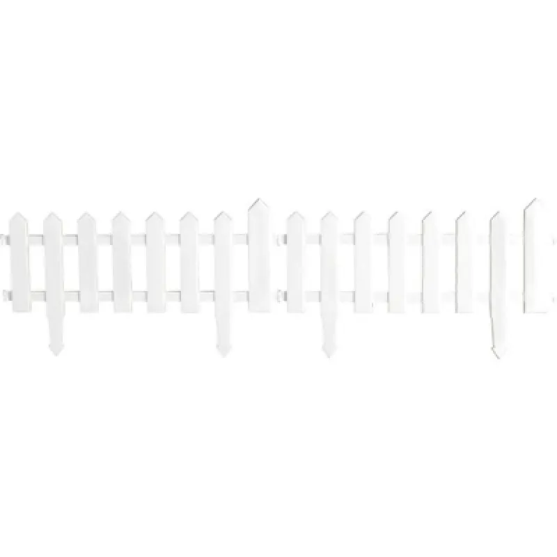 Декоративный заборчик KD1101W, белый L52.5xH31
