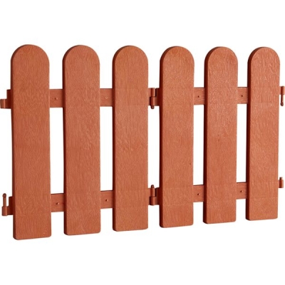 Декоративный заборчик KD1104, терракота W26xH30