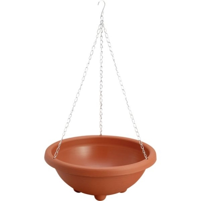 Корзина подвесная KD7021 со вставкой, терракота D33xH13