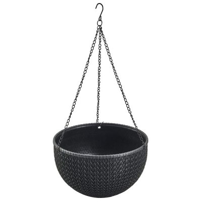 Корзина подвесная KD7031N со вставкой, черный D26xH15.5