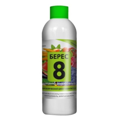 Удобрение "Берес-8 универсальный" гумат фульвокислотами и микроэлементами органическое жидкое 0,5л