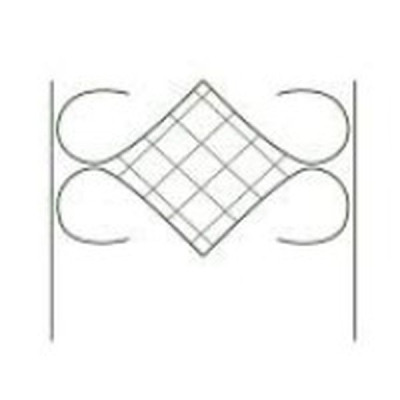 Заборчик ромб малый 3,0 м (5 секций) высота - 0,52м