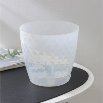 Горшок для цветов с прикорневым поливом 3л "Румба", цвет прозрачный 9062376