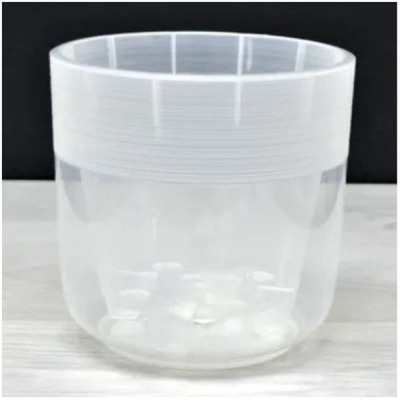 Кашпо со вставкой 4,5л d19см h19см "Линель", цвет прозрачный 9177264