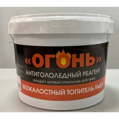Антигололёдный реагент "ОГОНЬ" 3 кг