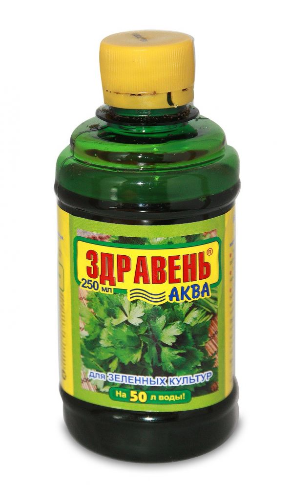Удобрение Здравень Аква зеленые культуры 0,25л